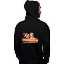 Load image into Gallery viewer, Secret_Shirts Pullover Hoodies, Unisex / Small / Black Trainstopping
