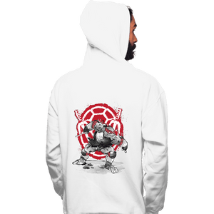 Daily_Deal_Shirts Pullover Hoodies, Unisex / Small / White Raphael Sumi-e