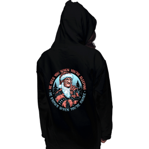 Daily_Deal_Shirts Pullover Hoodies, Unisex / Small / Black Nightmare Santa