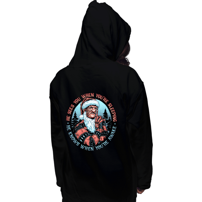 Daily_Deal_Shirts Pullover Hoodies, Unisex / Small / Black Nightmare Santa