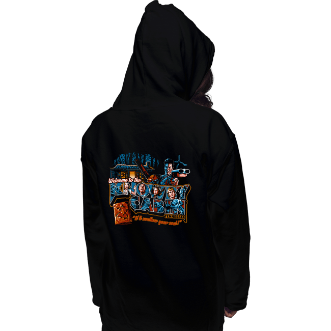 Daily_Deal_Shirts Pullover Hoodies, Unisex / Small / Black Welcome To The  Knowby Cabin