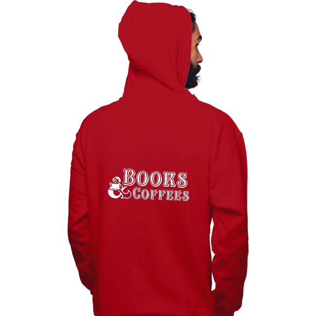 Secret_Shirts Pullover Hoodies, Unisex / Small / Red Books & Coffee