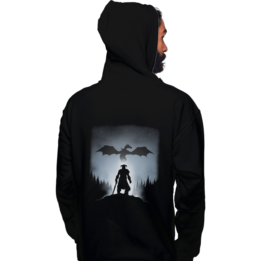 Shirts Zippered Hoodies, Unisex / Small / Black Skyrim Dragon Hunting