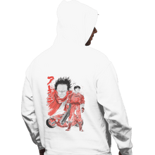 Load image into Gallery viewer, Shirts Zippered Hoodies, Unisex / Small / White Kaneda And Tetsuo Sumi-e
