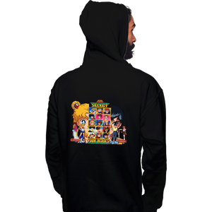 Secret_Shirts Pullover Hoodies, Unisex / Small / Black Select 90s Anime Hero