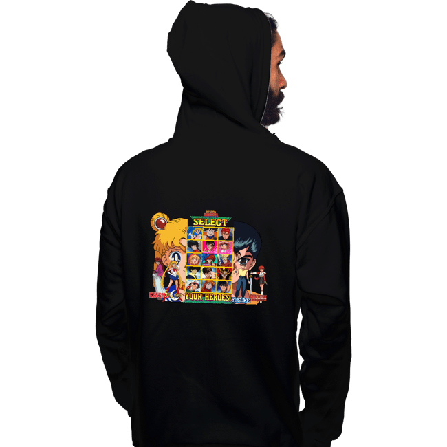Secret_Shirts Pullover Hoodies, Unisex / Small / Black Select 90s Anime Hero