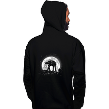 Load image into Gallery viewer, Shirts Pullover Hoodies, Unisex / Small / Black Moonlight Walking
