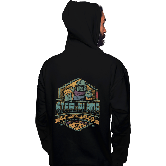 Daily_Deal_Shirts Pullover Hoodies, Unisex / Small / Black Steel Blade Lager