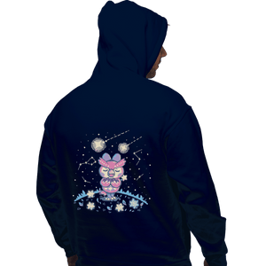 Shirts Zippered Hoodies, Unisex / Small / Navy Starry Owl