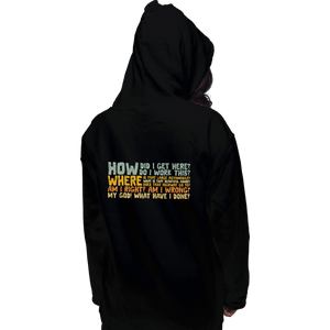 Daily_Deal_Shirts Pullover Hoodies, Unisex / Small / Black Things I Ask Myself