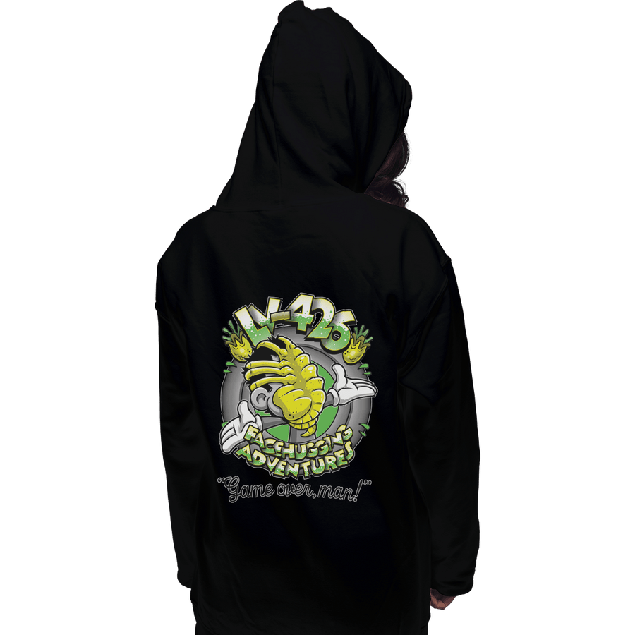 Shirts Pullover Hoodies, Unisex / Small / Black Facehugging Adventures