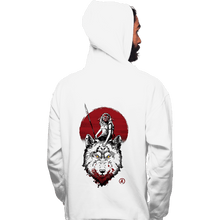 Load image into Gallery viewer, Shirts Pullover Hoodies, Unisex / Small / White Wolf Princess Ink
