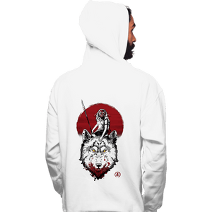 Shirts Pullover Hoodies, Unisex / Small / White Wolf Princess Ink