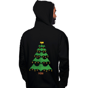 Daily_Deal_Shirts Pullover Hoodies, Unisex / Small / Black Holy Christmas Tree, Batman!