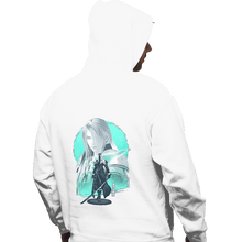 Load image into Gallery viewer, Daily_Deal_Shirts Pullover Hoodies, Unisex / Small / White Silver-Haired SOLDIER
