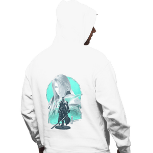 Daily_Deal_Shirts Pullover Hoodies, Unisex / Small / White Silver-Haired SOLDIER