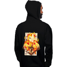 Load image into Gallery viewer, Shirts Pullover Hoodies, Unisex / Small / Black Flame Kyojuro
