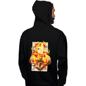 Shirts Pullover Hoodies, Unisex / Small / Black Flame Kyojuro