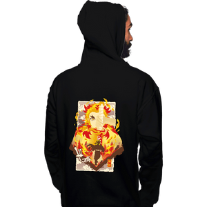 Shirts Pullover Hoodies, Unisex / Small / Black Flame Kyojuro