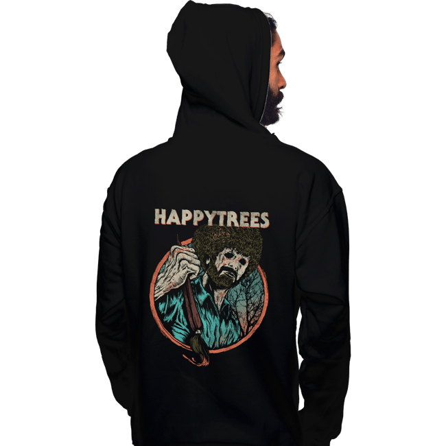 Daily_Deal_Shirts Pullover Hoodies, Unisex / Small / Black Happytrees