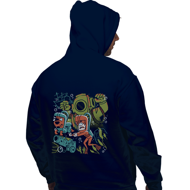 Daily_Deal_Shirts Pullover Hoodies, Unisex / Small / Navy Mystery Dive
