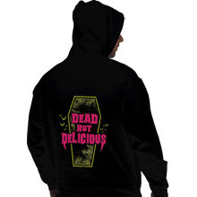 Load image into Gallery viewer, Shirts Pullover Hoodies, Unisex / Small / Black Dead But Delicious
