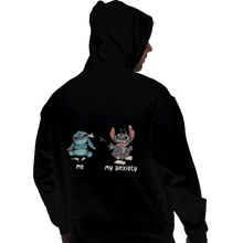 Load image into Gallery viewer, Shirts Pullover Hoodies, Unisex / Small / Black Anxiety
