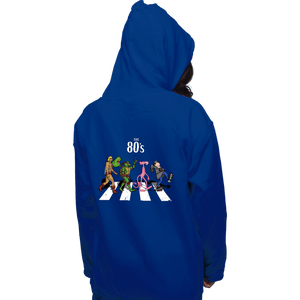 Daily_Deal_Shirts Pullover Hoodies, Unisex / Small / Royal Blue The 80's Road