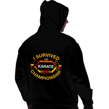 Load image into Gallery viewer, Daily_Deal_Shirts Pullover Hoodies, Unisex / Small / Black I Survived All Valley Karate
