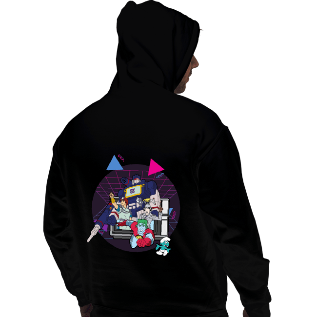 Daily_Deal_Shirts Pullover Hoodies, Unisex / Small / Black Retro Roll-Call