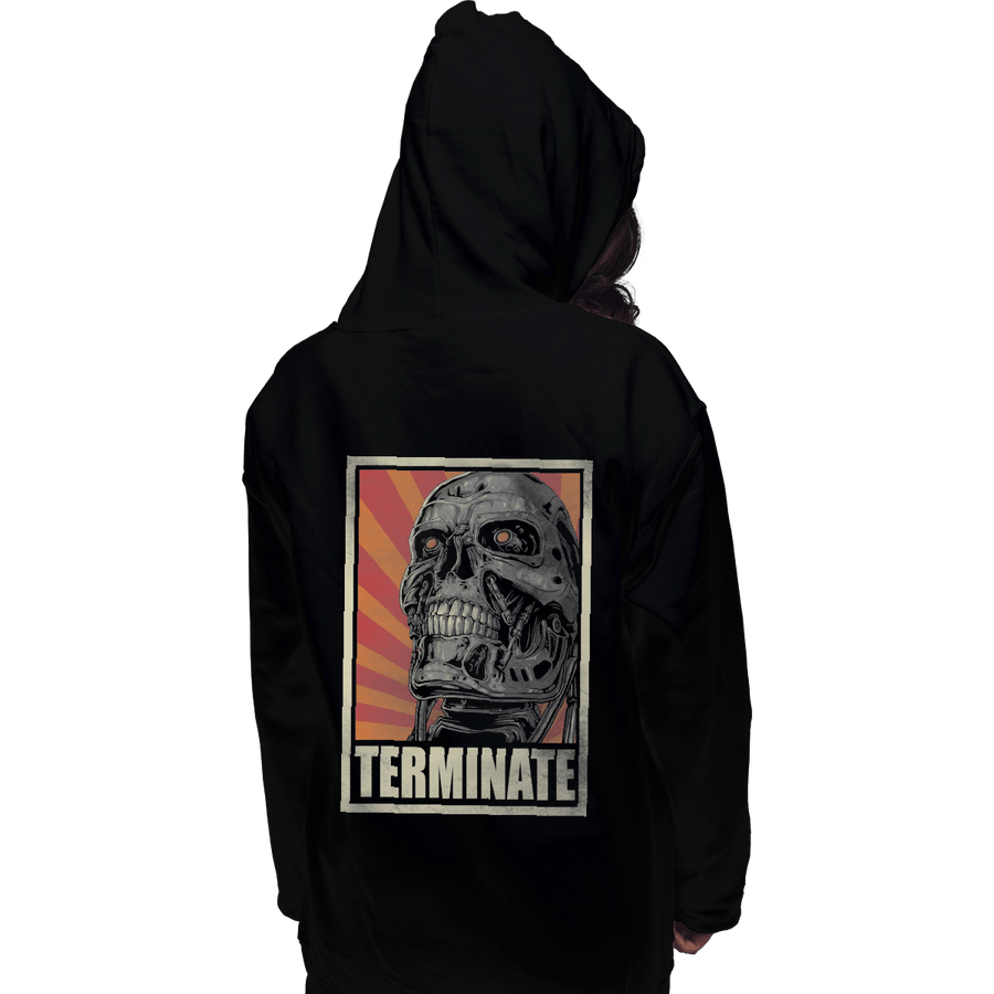 Shirts Pullover Hoodies, Unisex / Small / Black Terminate