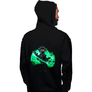 Daily_Deal_Shirts Pullover Hoodies, Unisex / Small / Black Earth Bender Orb