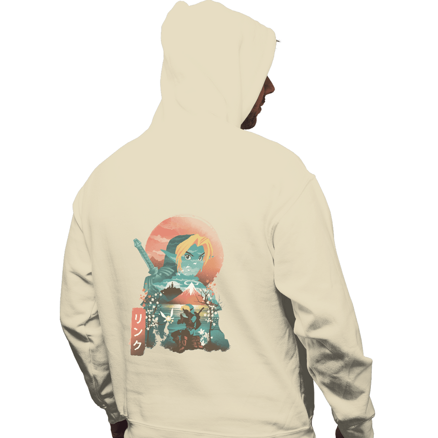 Shirts Zippered Hoodies, Unisex / Small / White Ukiyo Ocarina