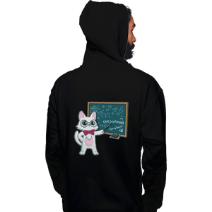 Shirts Zippered Hoodies, Unisex / Small / Black Scientist Cat