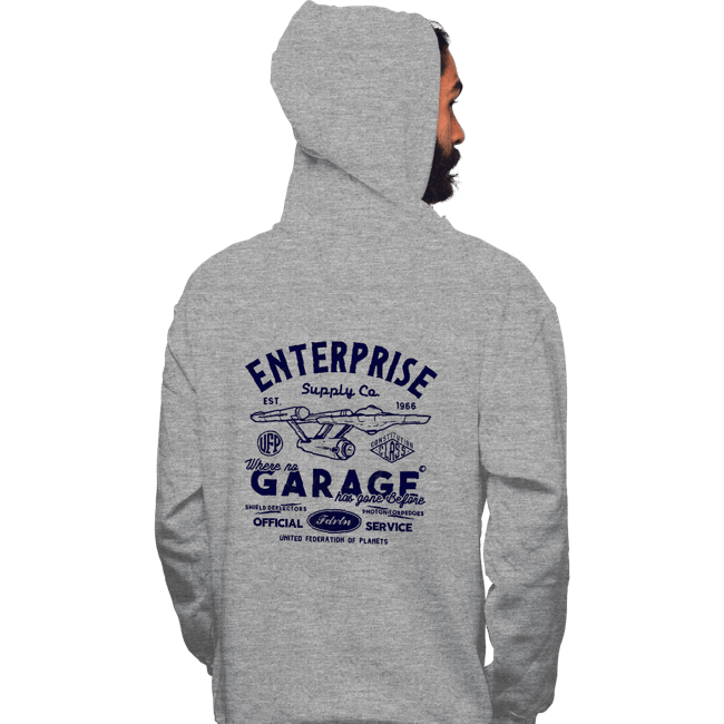 Daily_Deal_Shirts Pullover Hoodies, Unisex / Small / Sports Grey Enterprise Garage