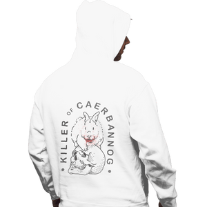 Shirts Pullover Hoodies, Unisex / Small / White Killer Rabbit of Caerbannog