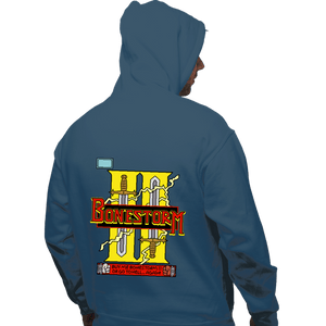 Daily_Deal_Shirts Pullover Hoodies, Unisex / Small / Indigo Blue Bonestorm II