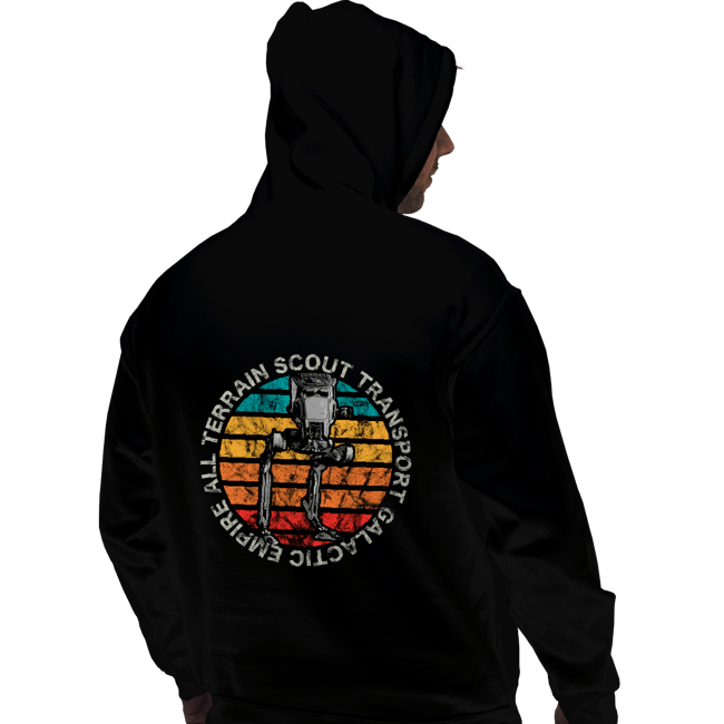 Shirts Pullover Hoodies, Unisex / Small / Black Retro AT-ST Sun