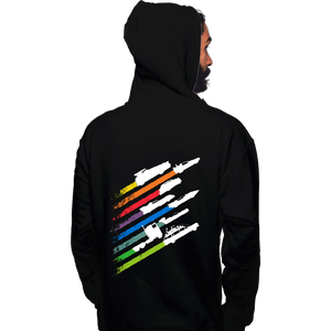 Daily_Deal_Shirts Pullover Hoodies, Unisex / Small / Black Speed Streaks