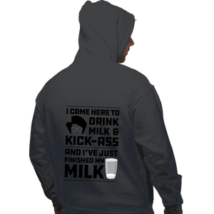 Daily_Deal_Shirts Pullover Hoodies, Unisex / Small / Charcoal Drink Milk