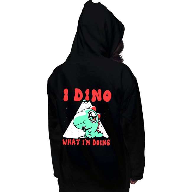 Shirts Pullover Hoodies, Unisex / Small / Black Confused Dino