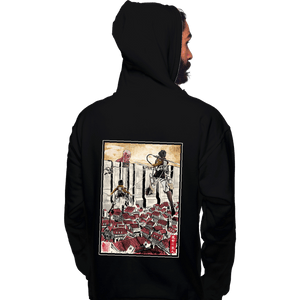 Daily_Deal_Shirts Pullover Hoodies, Unisex / Small / Black Defending The Wall