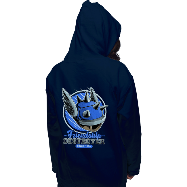 Daily_Deal_Shirts Pullover Hoodies, Unisex / Small / Navy Friendship Destroyer