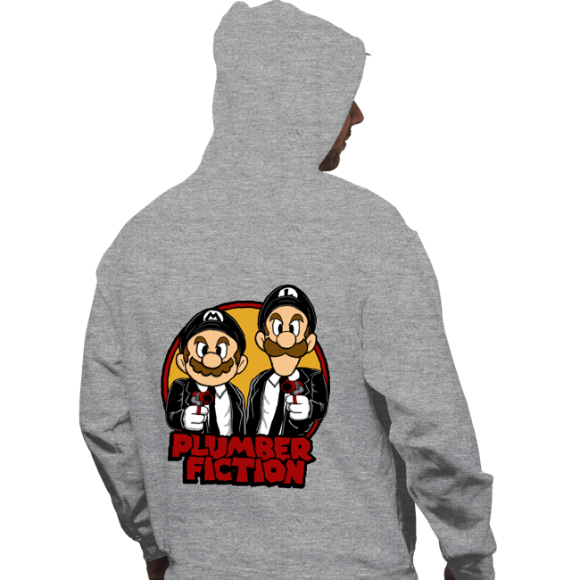 Secret_Shirts Pullover Hoodies, Unisex / Small / Sports Grey Plumber Fiction