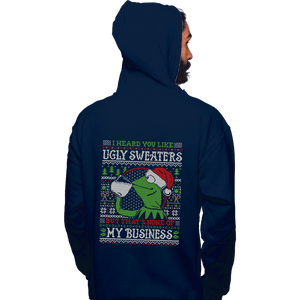 Daily_Deal_Shirts Pullover Hoodies, Unisex / Small / Navy My Business