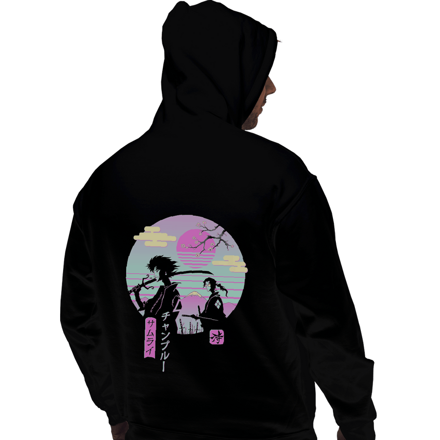 Shirts Pullover Hoodies, Unisex / Small / Black Samurai Chillhop