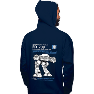 Secret_Shirts Pullover Hoodies, Unisex / Small / Navy ED209 Service And Repair Manual
