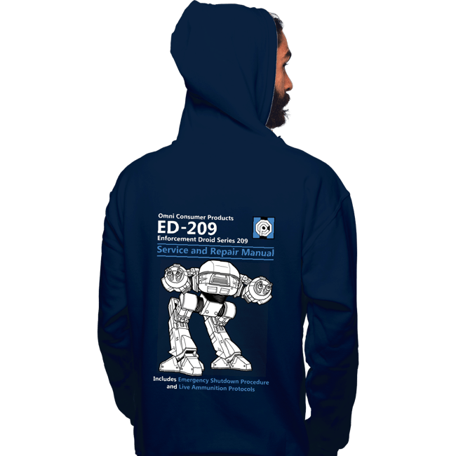 Secret_Shirts Pullover Hoodies, Unisex / Small / Navy ED209 Service And Repair Manual