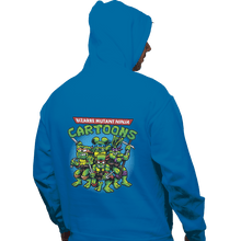 Load image into Gallery viewer, Shirts Zippered Hoodies, Unisex / Small / Royal blue Ninja Cartoons
