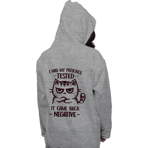 Daily_Deal_Shirts Pullover Hoodies, Unisex / Small / Sports Grey Patience Tested